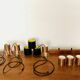 Danish Copper Cascading Lamp