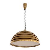Chandelier en laiton de style mid-century moderne par Vereinigte Werkstätten, 1960