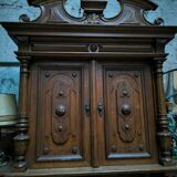 2 body sideboard in solid oak circa 1880