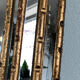LaBarge Italian faux bamboo Hollywood Regency mirror 1980s