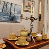 5-candle chandelier in gold-painted metal Denmark