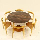 Heart dining set, designed by Hans Wegner for Fitz Hansen,  Denmark 1960s