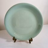 Plat Rond En Faience Ceranord St Amand Vert Mint