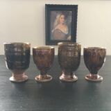 Lot 4 mugs en grès