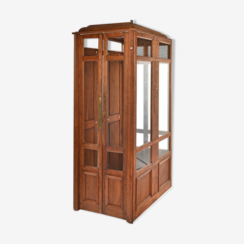 Early 20th century wooden elevator cabin