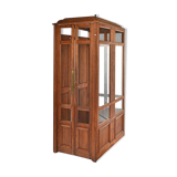 Early 20th century wooden elevator cabin