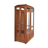 Early 20th century wooden elevator cabin