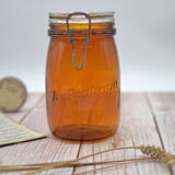 Amber jar the Practical capacity 1 liter