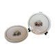 4 ancient plates at dessert  K-G Luneville, patterned vintage cars
