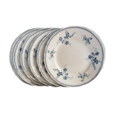 Set 6 old plates model Yvette ceramic company Maestricht