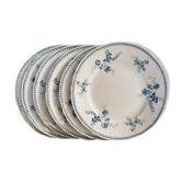 Ensemble 6 assiettes anciennes modèle Yvette société céramique Maestricht