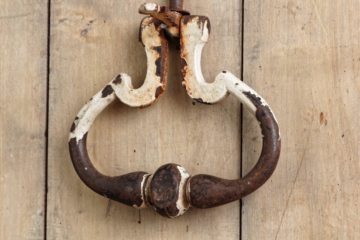 Wrought iron door knocker