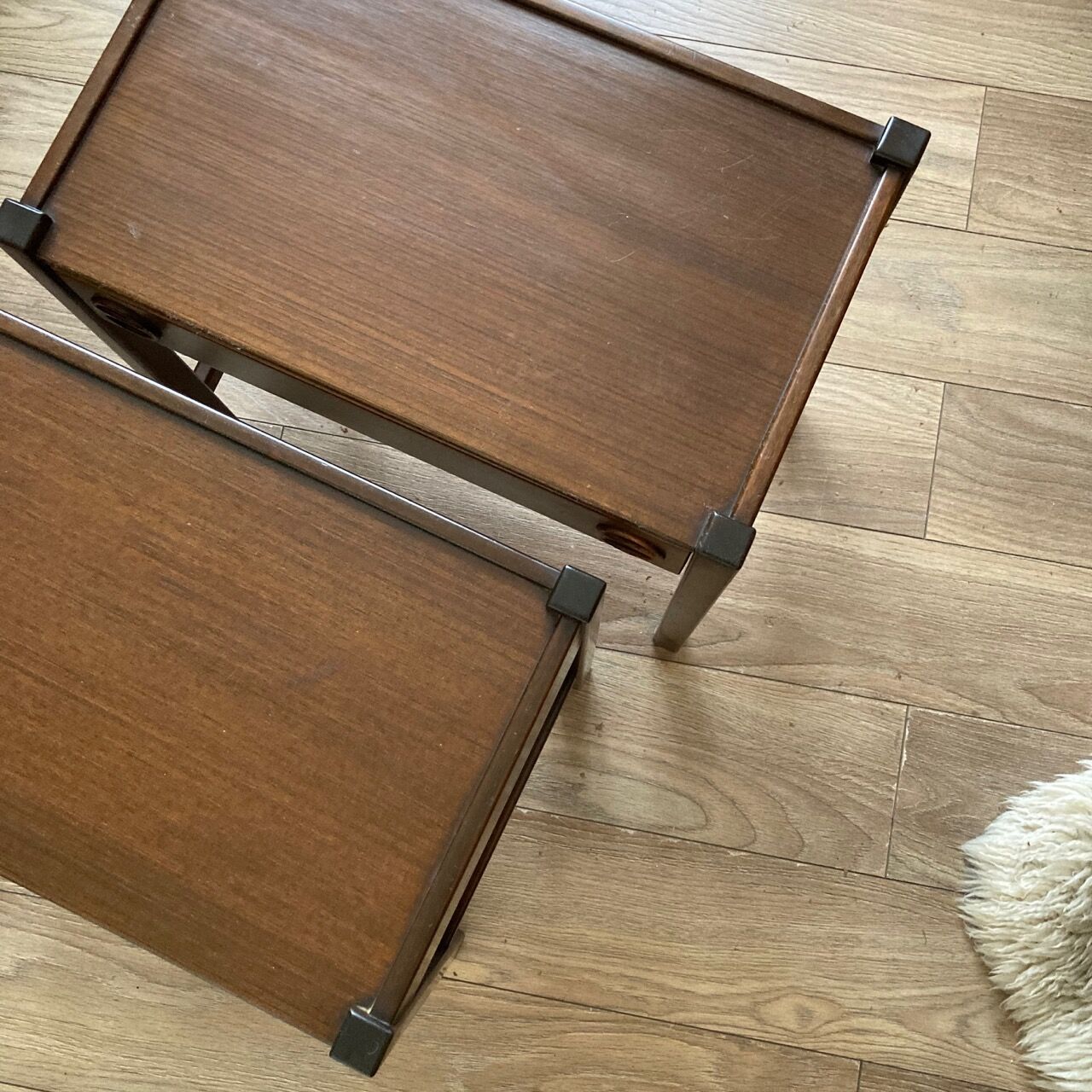 Jacques Hauville pair of bedside