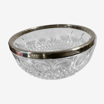 Silver and crystal metal cup
