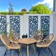 Former vintage rattan lounge