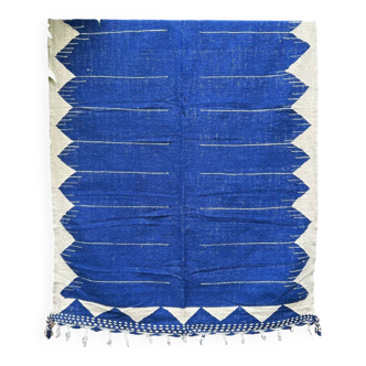 Hand-woven wool rug