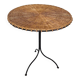 Side table in rattan and wrought iron, France, 1970s