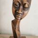 Bust of an African woman in precious wood
