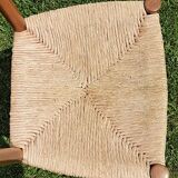 Chaise bois et paille