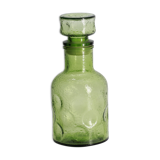 Green bottle made of old glass