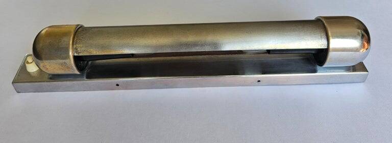 Rare Chrome Bauhaus Art Deco Wall Lamp Napako, 1940s