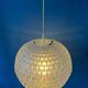Mid-century crystal ball pendant in acrylic glass