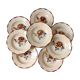 Set of 8 hollow plates Digoin Sarreguemines years 30-40