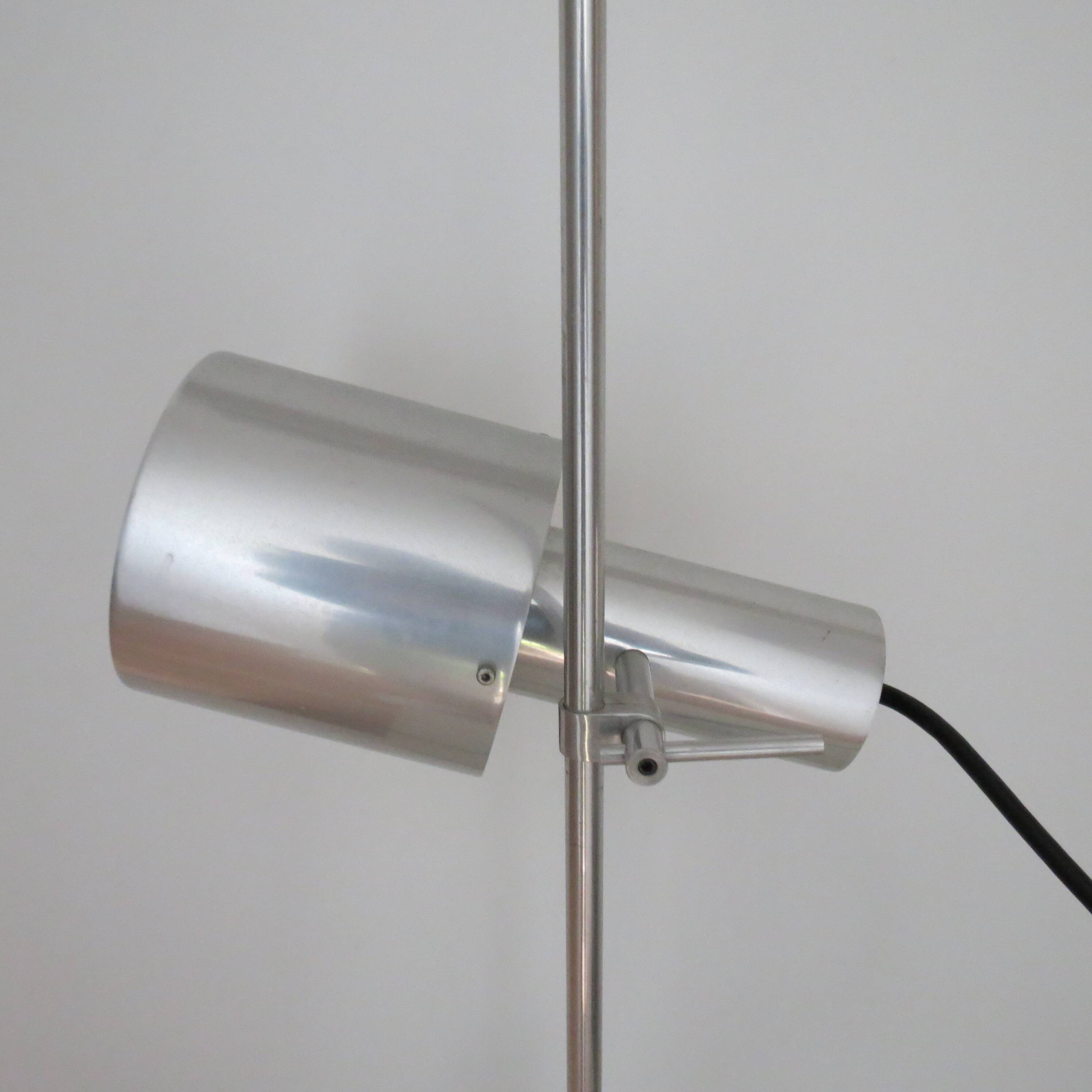 1960s desk lamp by Peter Nelson aluminium desk lamp mid century modern desk lamp