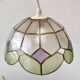 Suspension en nacre « Arlequin » vert