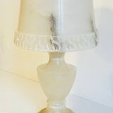 70s natural alabaster lamp