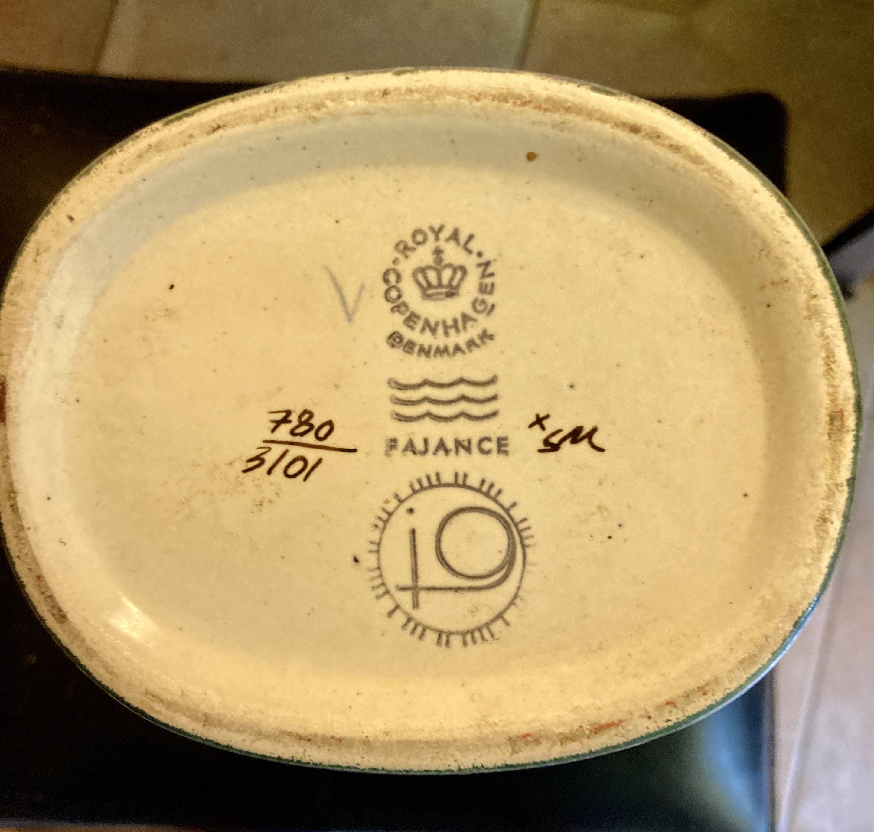 Danish vase - Baca - Johanne Gerber - Royal Copenhagen - Denmark - vintage size XXL