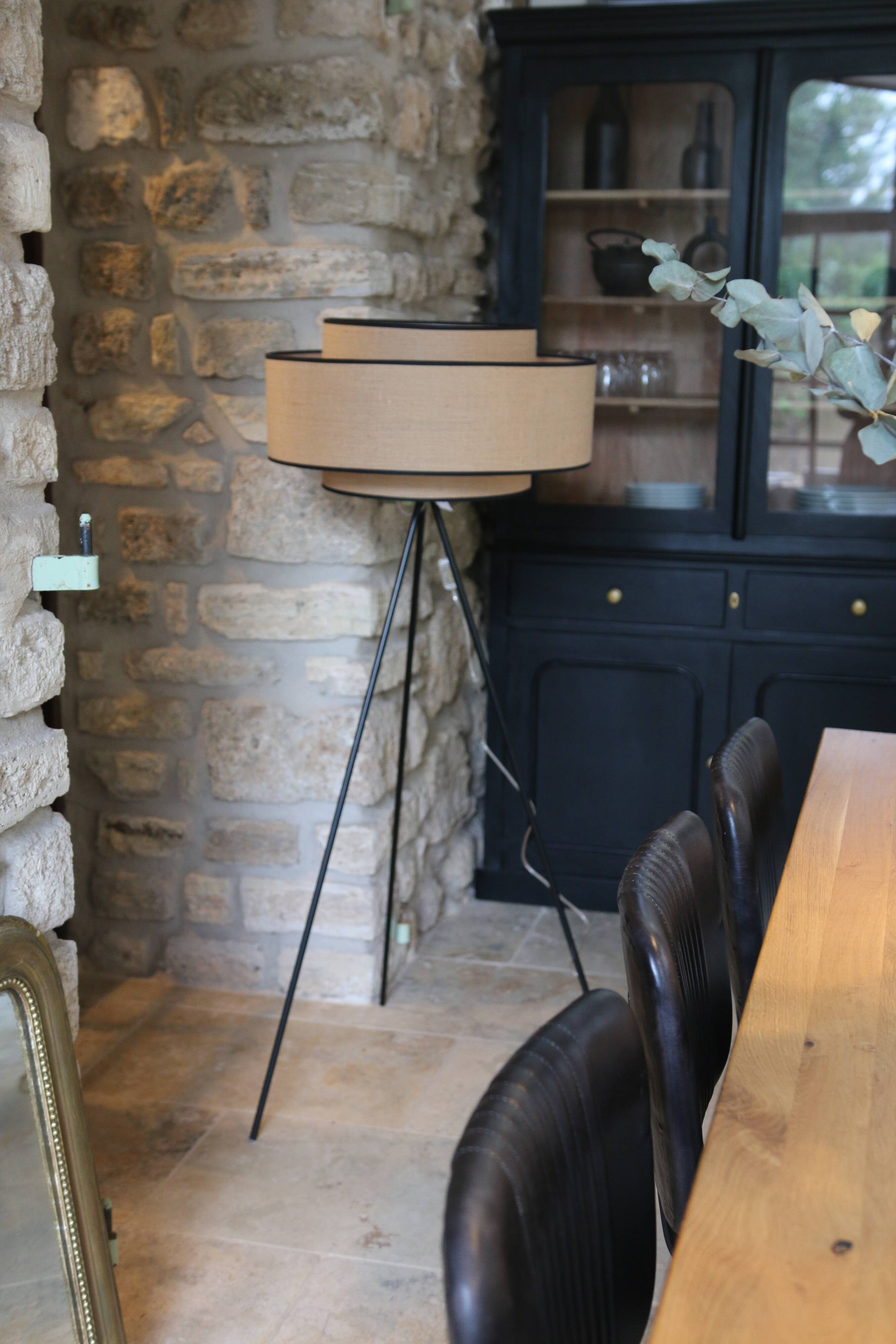 jute tripod floor lamp