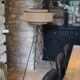 lampadaire tripode en jute