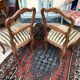 Pair of wooden chairs in Louis XV style Dufin 19th century stamp