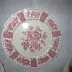 Pink English China plates