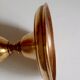 Golden brass candle holder