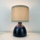 Vintage blue ceramic lamp, 1960s