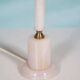 Bohemian chic natural stone table lamp, mid-century onyx table lamp.