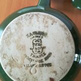 Théière de bistrot en céramique verte et son infuseur