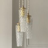 Pendant lamp 3 vintage tulips