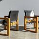 rare bohemian saddle leather safari easy chairs, 1970s
