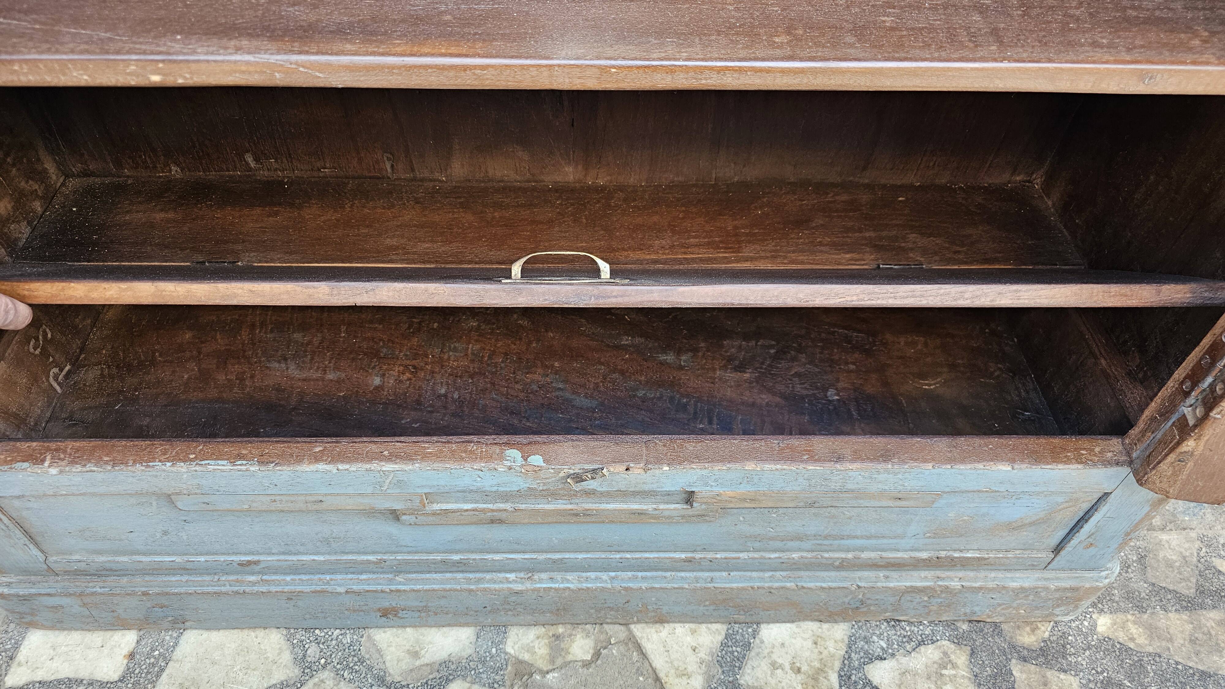 Antique Art Deco Burmese teak cabinet