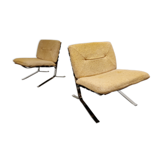 Paire de fauteuils Joker par Olivier Mourgue, années 1970
