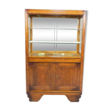 Art Deco display cabinet with sliding glass doors