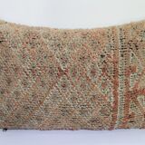 Vintage Moroccan kilim, Berber bujaad pillow, decorative pillow, Berber cushion.
