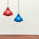 Mid-Century Danish Minisol pendant lamps by K. Kewo for Nordic Solar, 1960s, set of 2
