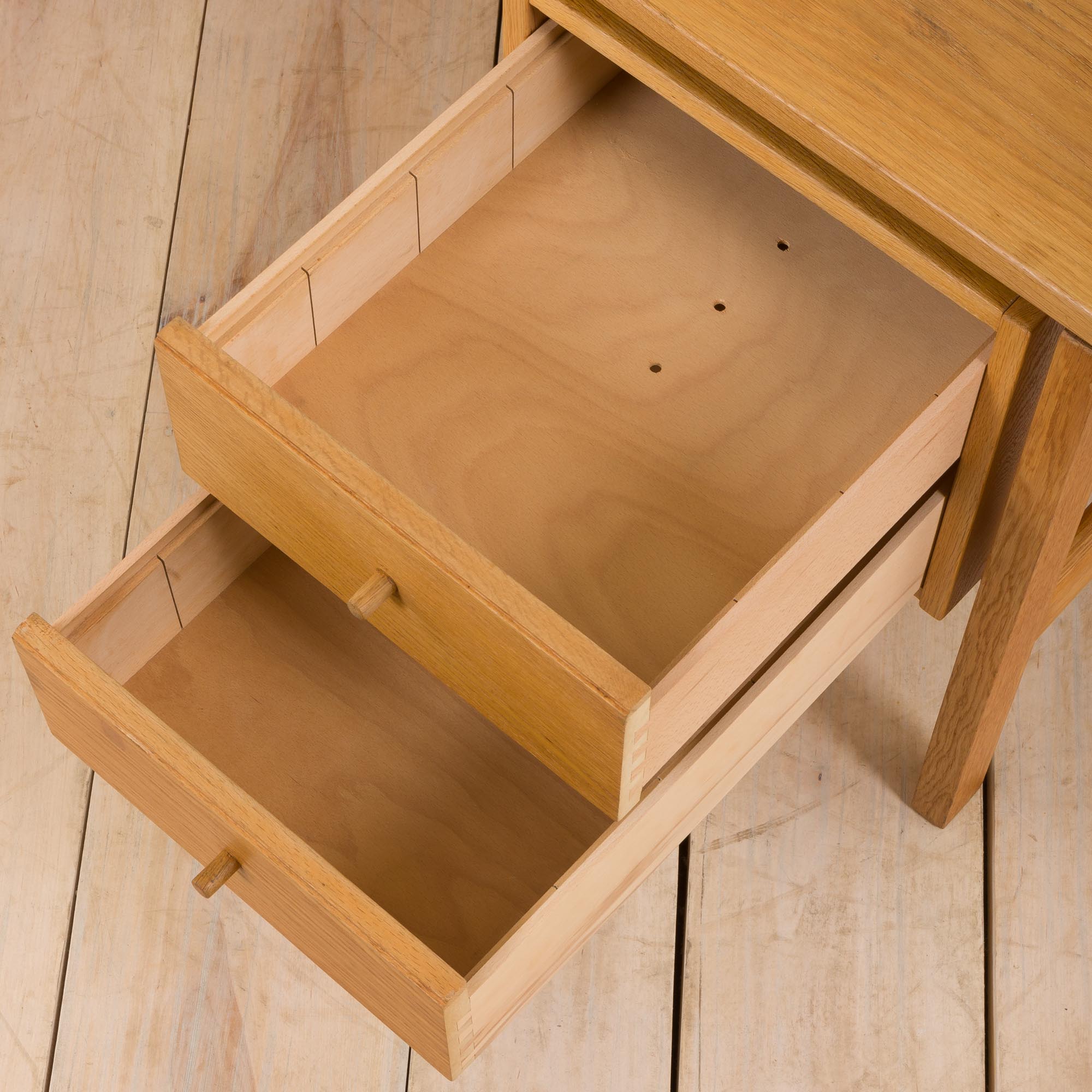Danish Oak Model 156 Writing Desk by Hans J. Wegner for Getama, 1970s