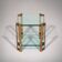 Peter Ghyczy T24 side or coffee table double glass 70s design 40x40x45