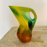 Vintage multi-colored pitcher