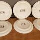 6 assiettes plates syracuse sarreguemines décor fleurs